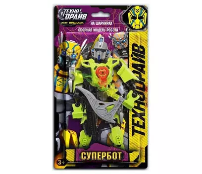 Технодрайв Сборная модель робота Супербот