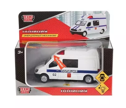 Технопарк Инерционная машина Минивэн Полиция со светом и звуком