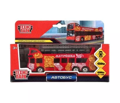 Технопарк Инерционная машина Танк Автобус двухэтажный