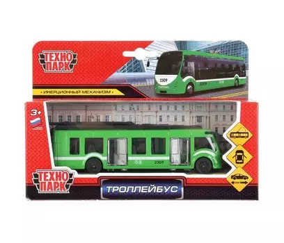 Технопарк Инерционная машина Троллейбус новый