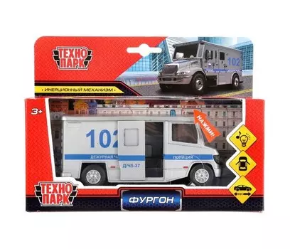 Технопарк Инерционная машина Универсал Полиция со светом и звуком