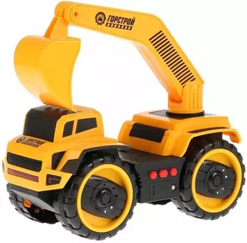 Технопарк Машина инерционная со светом и звуком Экскаватор 25 см