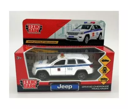 Технопарк Машина Jeep Grand Cherokee полиция 12 см