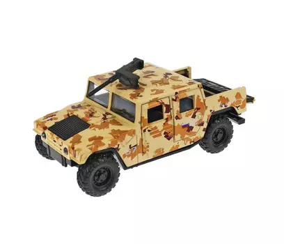 Технопарк Машина металлическая Армейский внедорожник пикап 12 см