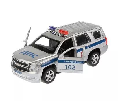 Технопарк Машина металлическая Chevrolet Tahoe Полиция 12 см