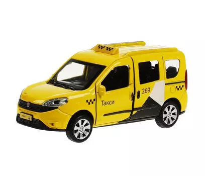 Технопарк Машина металлическая Fiat Doblo Такси 12 см