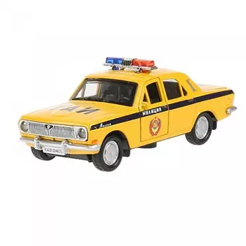 Технопарк Машина металлическая ГАЗ-2401 Волга Милиция ГАИ