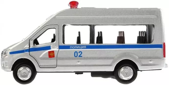 Технопарк Машина металлическая Гaз Газель Next Полиция 12 см