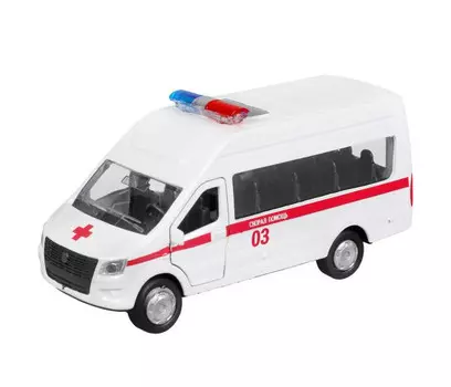 Технопарк Машина металлическая ГАЗель Next Скорая помощь 12 см
