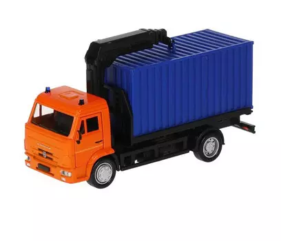 Технопарк Машина металлическая КамАЗ Контейнеровоз 15.5 см