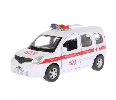 Технопарк Машина металлическая Renault Kangoo Реанимация 12 см