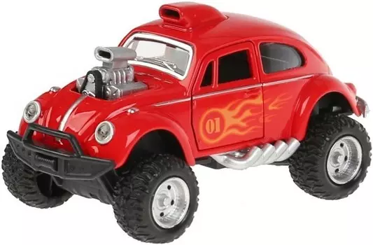 Технопарк Машина металлическая со светом и звуком Хотрод 12 см
