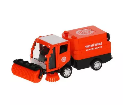 Технопарк Машина металлическая со светом и звуком Уборочная машина 15.5 см