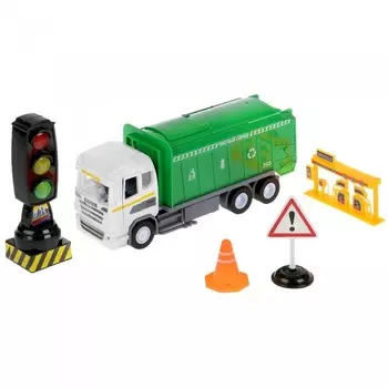 Технопарк Машина Мусоровоз 23 см