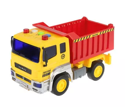 Технопарк Машина со светом и звуком Kamaz Самосвал 17 см KAM-17PL-DUM