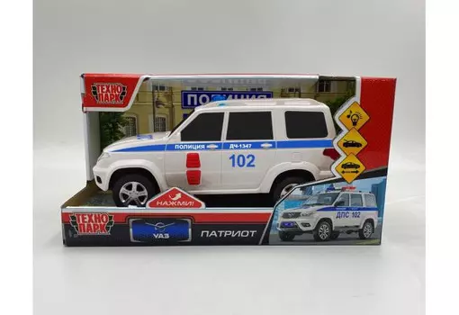 Технопарк Машина УАЗ Патриот Полиция 22 см