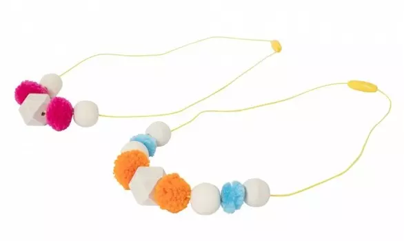 Tiger Tribe Набор для создания украшений Помпоны и бусины