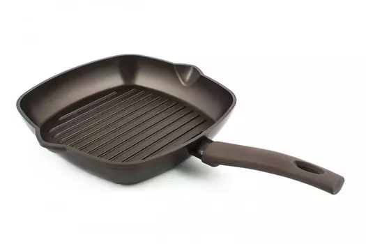 TimA Сковорода-гриль СУ-Шеф с фиксированной ручкой без крышки 26x26 см