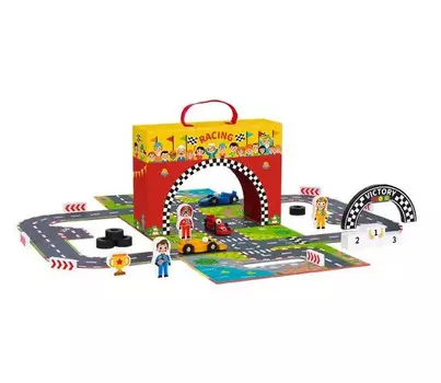 Tooky Toy Чемоданчик Гоночная трасса