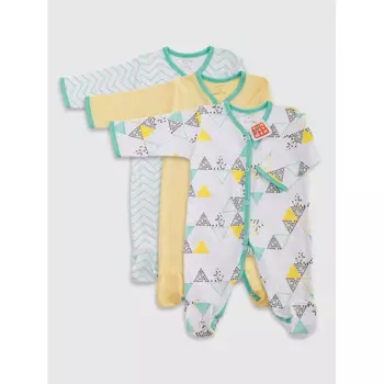 Топотушки Три-О Комбинезон на кнопках с длинным рукавом 3 шт. 1135