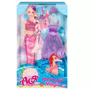 Toys Lab Кукла Ася Волшебная Русалочка дизайн 2 28 см