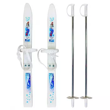 Тяни-Толкай Лыжи детские с палками Лыжики-Пыжики