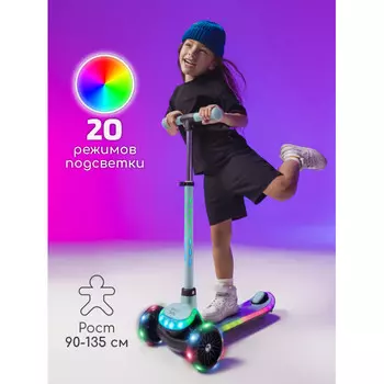 Трехколесный самокат AmaroBaby кикборд Blaze