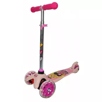 Трехколесный самокат Barbie со светящимися колесами