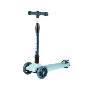 Трехколесный самокат Maxiscoo складной Junior Delux со светящимися колесами