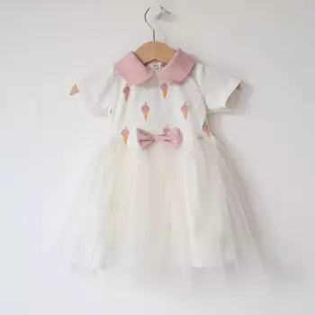 Trendyco kids Платье трикотажное с фатином ТК413