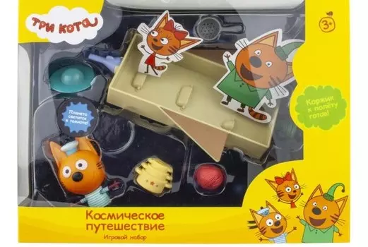 Три кота Игровой набор Космическое путешествие с фигуркой Коржика и аксессуарами