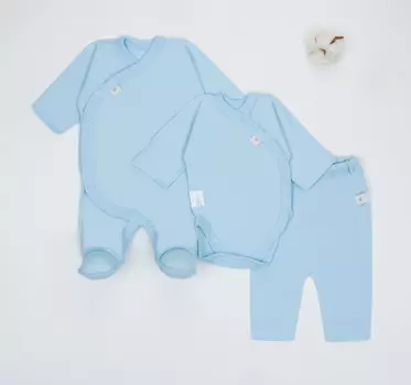 Трия Комплект из комбинезона, боди и ползунков