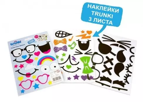 Trunki Наклейки на чемодан Смешные лица