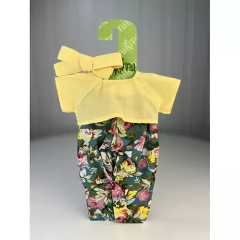 TuKiTu Комплект одежды для кукол 40 см: топ, брюки, бант на голову