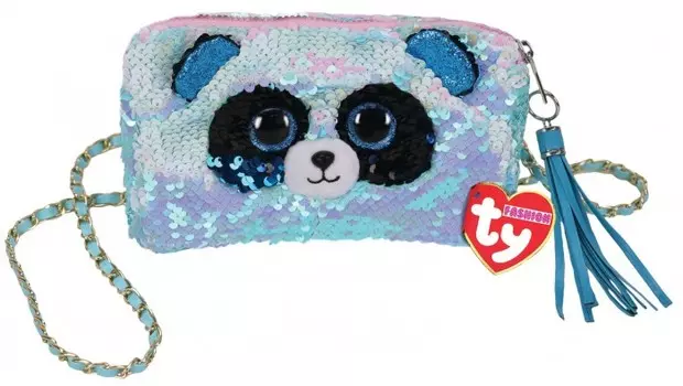 TY Сумка Бамбу панда с пайетками