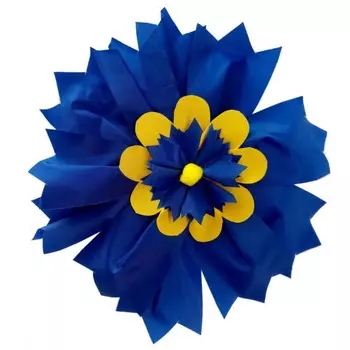 Учитель Карнавальный головной убор Цветок Василек 33 см