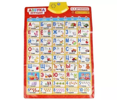Умка Говорящий плакат Азбука игрушек