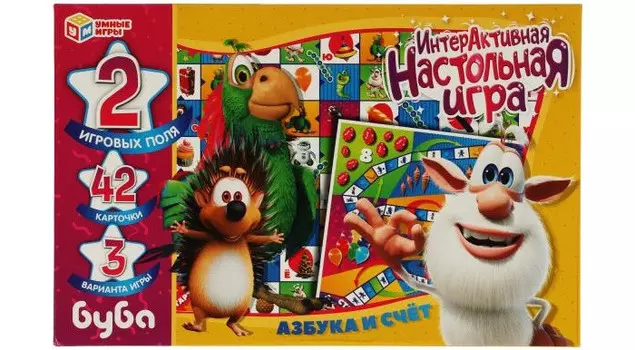 Умные игры Интерактивная настольная игра Буба Азбука и счёт
