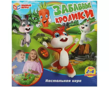 Умные игры Настольная игра Забавные кролики