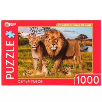 Умные игры Пазлы Семья львов 1000 деталей