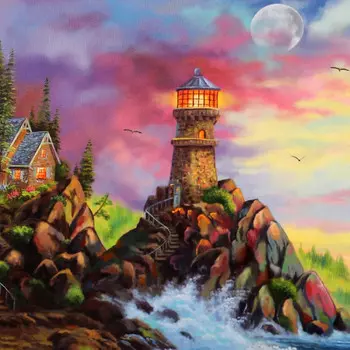 Умные игры Пазлы Удивительный мир. Маяк 500 деталей