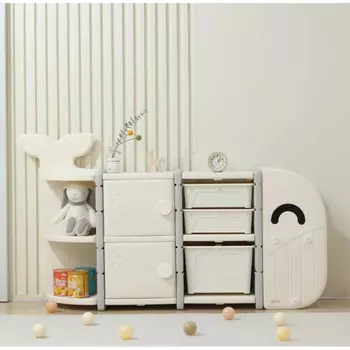 UNIX Kids Стеллаж UNIX Kids Whale (5 ящиков) White