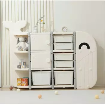 UNIX Kids Стеллаж UNIX Kids Whale (8 ящиков) White