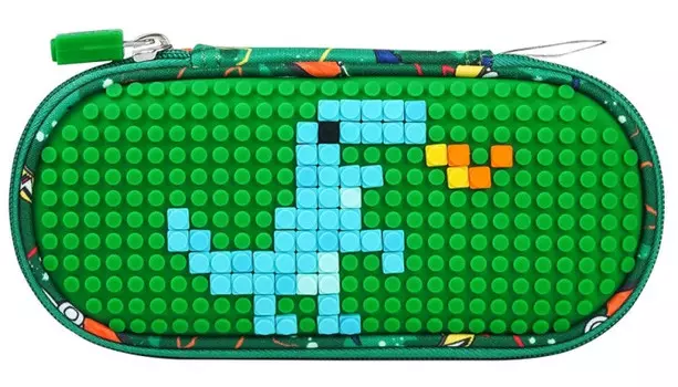 Upixel Пенал школьный пиксельный Super class Динозавр Dinosaur