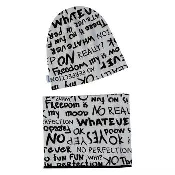 Uviton Комлект Шапочка и снуд Буквы