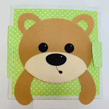 Uviton Развивающая книжка Медвежонок