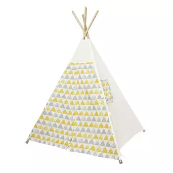 VamVigvam Большой вигвам Triangles с окно и карманом + флажки 130x130