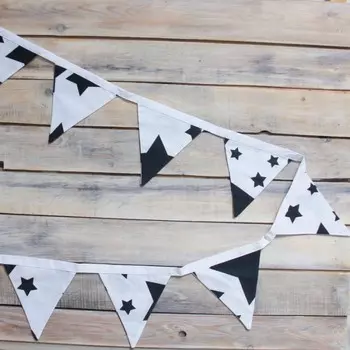 VamVigvam Гирлянда из 8 флажков Black Stars