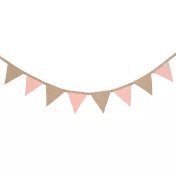 VamVigvam Гирлянда из льна 8 флажков