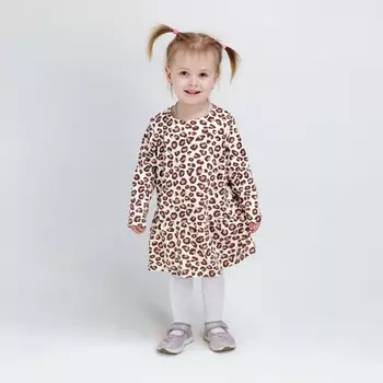 Veddi Платье для девочки Леопард